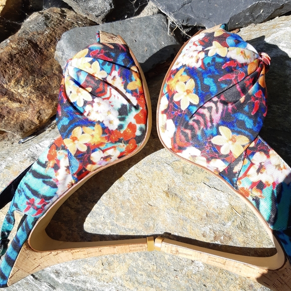 ALDO Multi Colour Slingback Heels - Picture 4 of 6